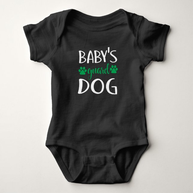 BABYS GARTENHUND BABY STRAMPLER (Vorderseite)