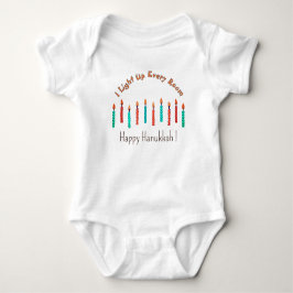 Baby's Happy Hanukkah Candles Niedlich Funny Baby Baby Strampler