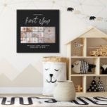 Babys im ersten Jahr Foto Collage Skript Schwarz-w Künstlicher Leinwanddruck<br><div class="desc">Babys im ersten Jahr Foto Collage Skript monochrome Schwarz-Weiß-zeitgenössischen ersten Geburtstag oder Weihnachten Wohngestaltung Geschenk.</div>