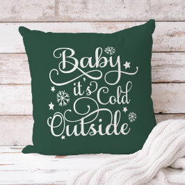 Baby's kalt Outdoor Green Script Urlaub Kissen