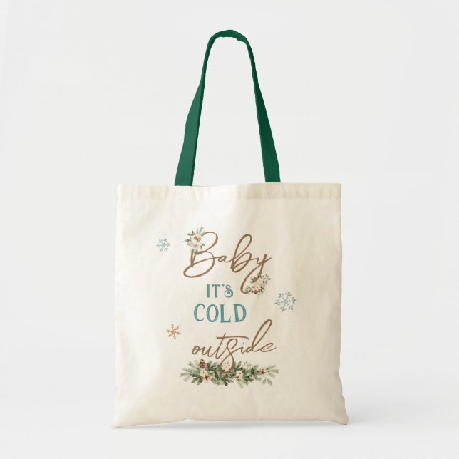 Baby's kalt Outside Winter Holiday Shopping Tragetasche (Vorne)