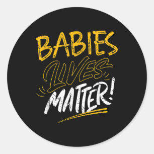 Babys leben ein monatliches Geschenk Runder Aufkleber
