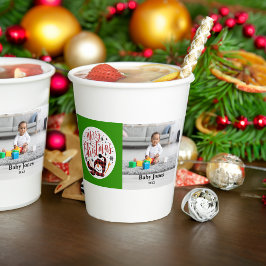 Baby's Merry Snowman First Christmas Einzigartiges Pappbecher