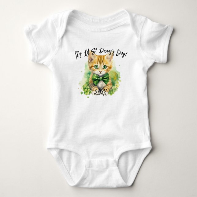Baby's My 1st St. Paddy's Day Säugling Bodysuit Baby Strampler (Vorderseite)