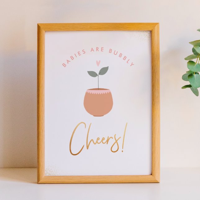 Babys sind bläsern | Beiß! Babyduschzeichen Poster (Von Creator hochgeladen)