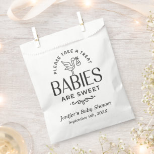 Babys sind ein süßer Baby-Showablacher oder ein Mä Geschenktütchen