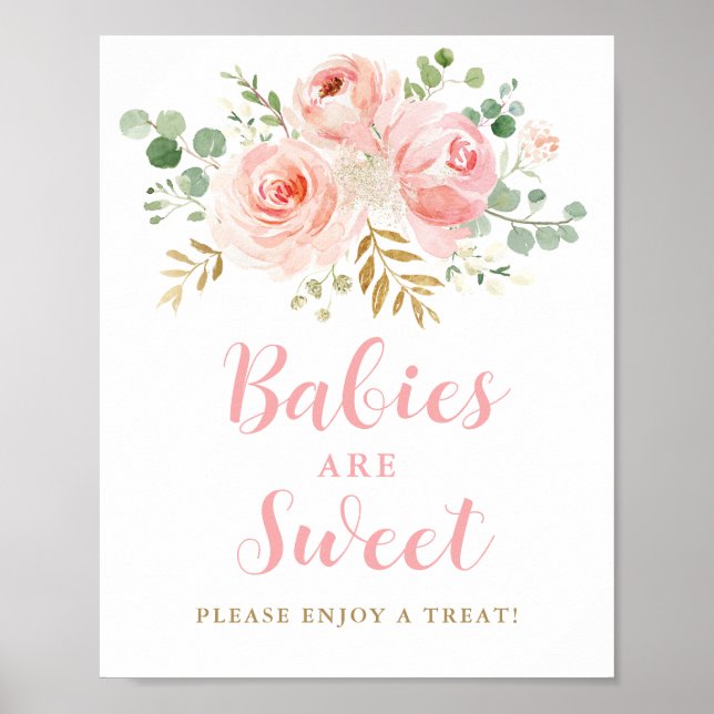 Babys sind süß, bitte eine Leckerei unterzeichnen Poster (Vorne)