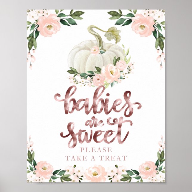 Babys sind süß Bitte nehmen Sie eine Leckerei Unte Poster (Vorne)