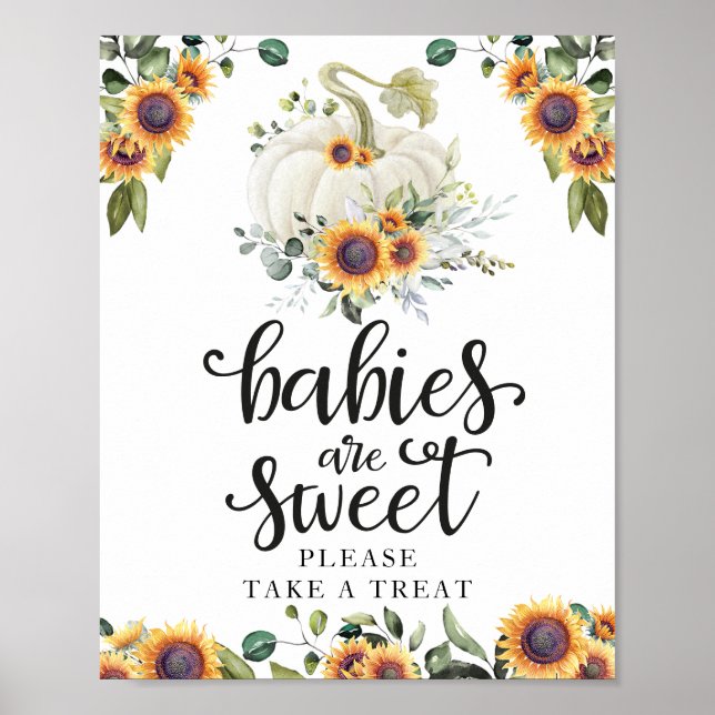Babys sind süß Bitte nehmen Sie eine Leckerei Unte Poster (Vorne)