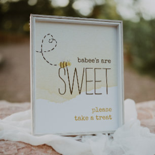 "Babys sind süß" Duschgelfavoriten für BienenBaby Poster