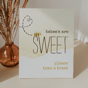 "Babys sind süß" Duschgelfavoriten für BienenBaby Sockelschild