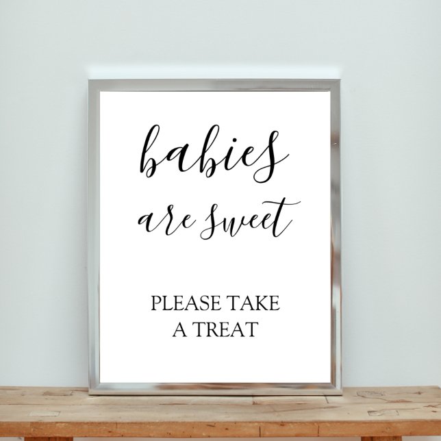 Babys sind süß nehmen eine Leckerei Babydusche Poster (Von Creator hochgeladen)