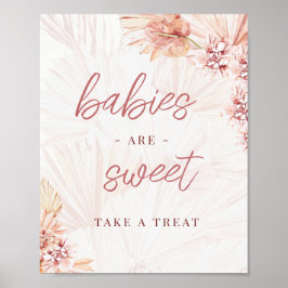 Babys sind süß nehmen Leckerei Boho Beige Baby Dus Poster