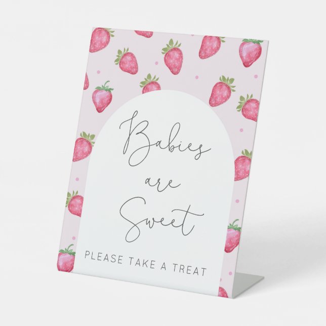 Babys sind süß, nehmen Sie bitte eine Leckerei Sockelschild (Vorderseite)