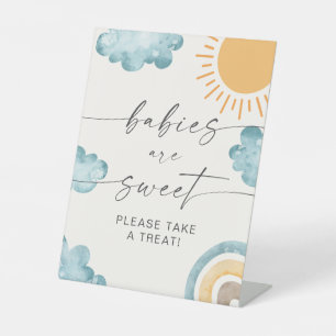 Babys sind süße Babyparty-Sonnenschein-Schild Sockelschild