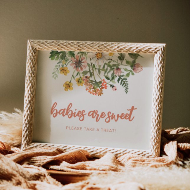 Babys sind süße Wildblume-Zeichen Poster (Von Creator hochgeladen)