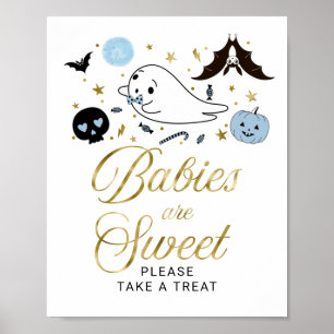 Babys sind süßes Halloween-Baby-Duschzeichen Poster