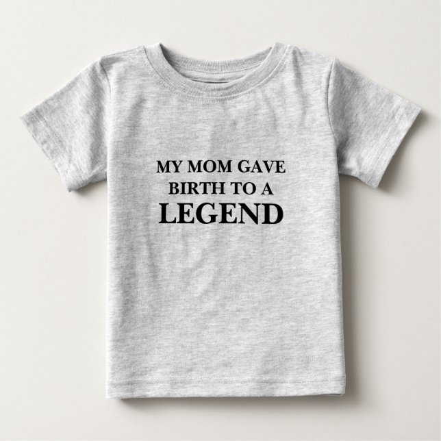Babys T - Shirt - Geburt bis zur Legende (Vorderseite)