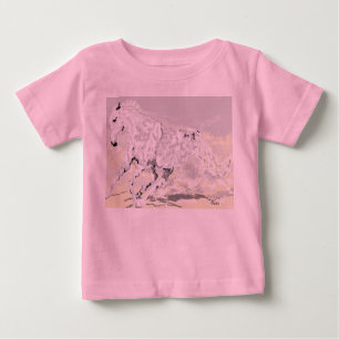 Babys T-Shirt Weißes Pferd
