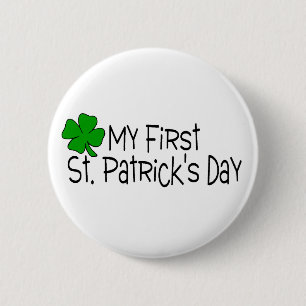 Babys Tag St. Patricks erster Tag St. Patricks Button