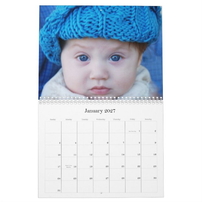 Babys tragen 2012 ein kalender (Jan 2027)