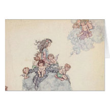 Babys und Engel auf einer Wolke Andersens Märchen