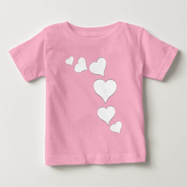 Baby's Valentine T - Shirt Baby Custom Liebe Shirt (Vorderseite)