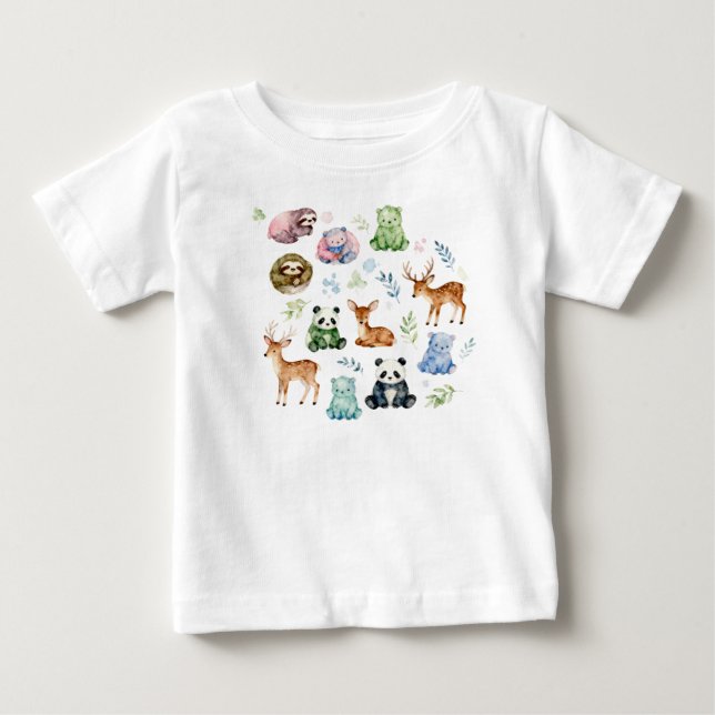 Babys von niedlichen Wassertieren Baby T-shirt (Vorderseite)