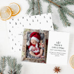 Babys zuerst Weihnachten elegant gezeichnet Baum-F<br><div class="desc">Foto zuerst von der Weihnachtshand gezeichnet Baum Schwarz-Weiß elegantes Design</div>