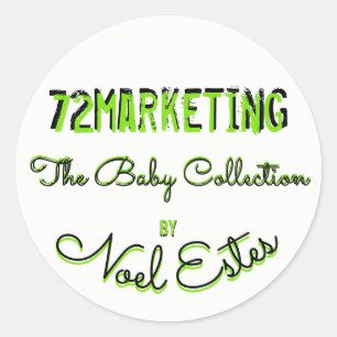 Babysammlung des Marketings 72 Runder Aufkleber
