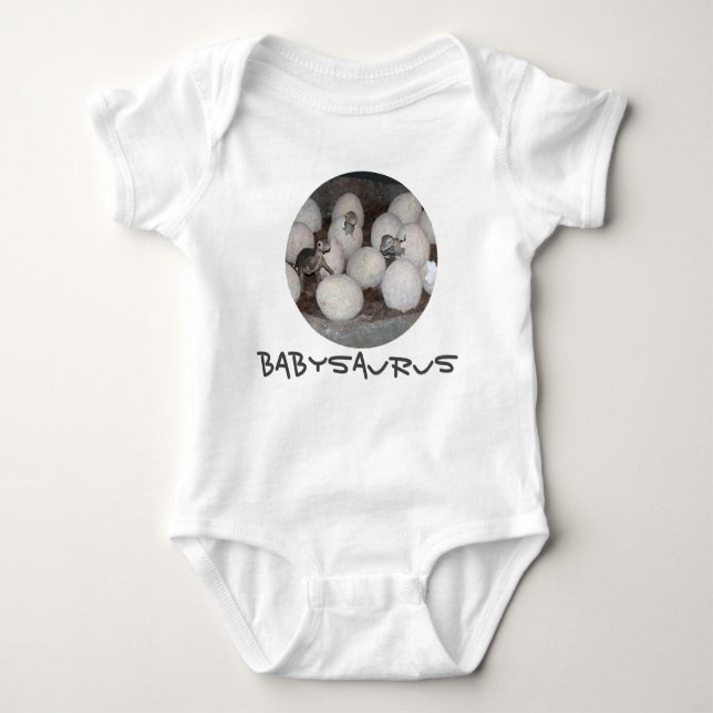 Babysaurus Säuglings-Shirt Baby Strampler (Vorderseite)