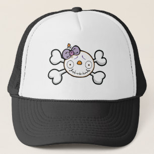 Babyschädel und Totenkopf Truckerkappe