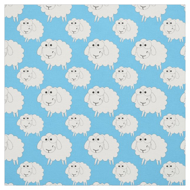Babyschafe mit Mutterschafmuster Stoff (Muster)