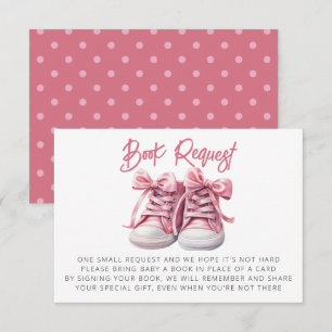 Babyschuhe   Pink Girl Baby Showbuchanfrage Begleitkarte