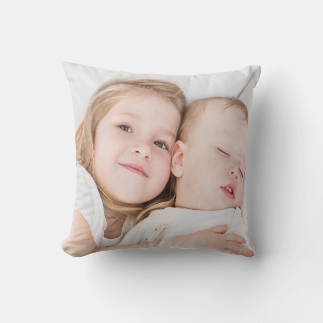 Babyschwester des Fotos Kissen (Vorderseite)