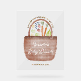 Babyshower auf dem Bauernhof Acrylschild