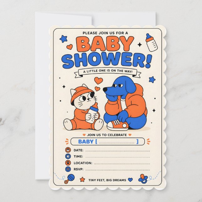 Babyshower-Einladung Einladung (Vorderseite)
