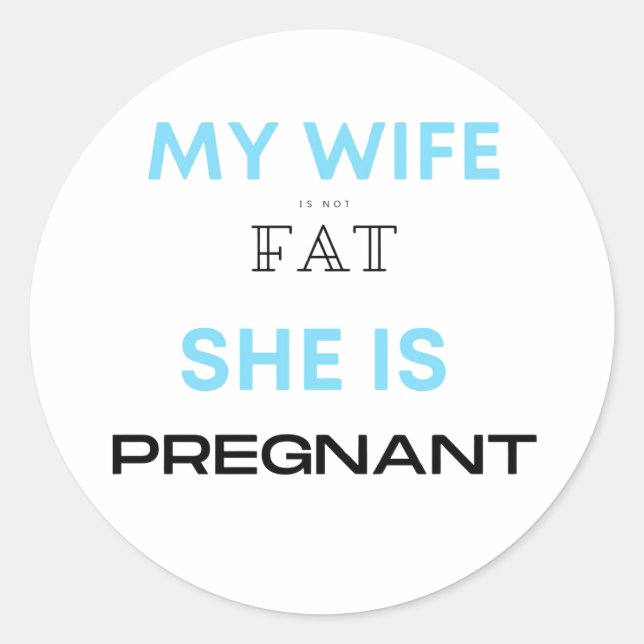 Babyshower Gifts for him Baby Announcement Gift  Runder Aufkleber (Vorderseite)