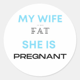 Babyshower Gifts for him Baby Announcement Gift  Runder Aufkleber