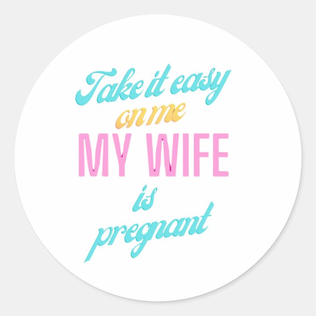 Babyshower Gifts for him Baby Announcement Gift Runder Aufkleber (Vorderseite)