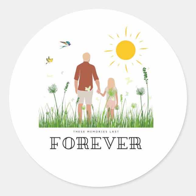 Babyshower Gifts for him Baby Announcement Gift  Runder Aufkleber (Vorderseite)