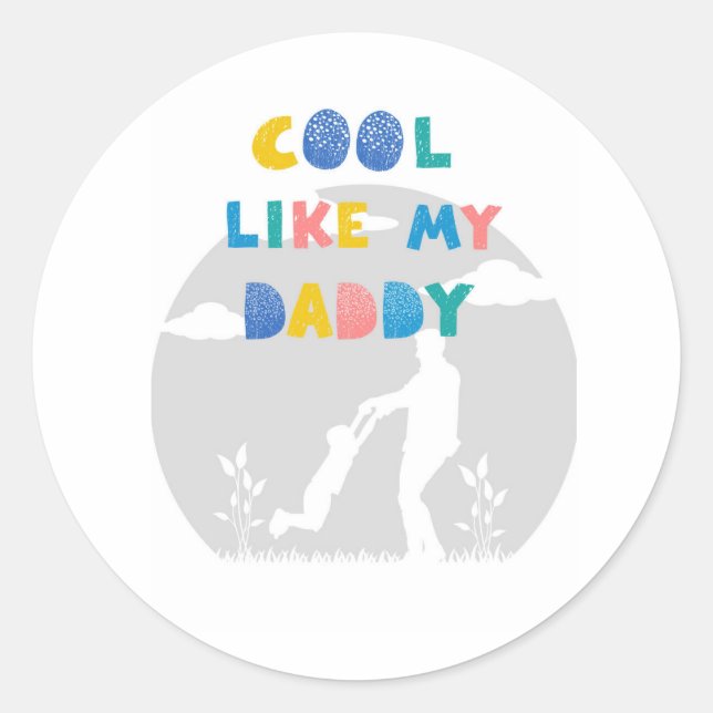 Babyshower Gifts for him Baby Announcement Gift  Runder Aufkleber (Vorderseite)