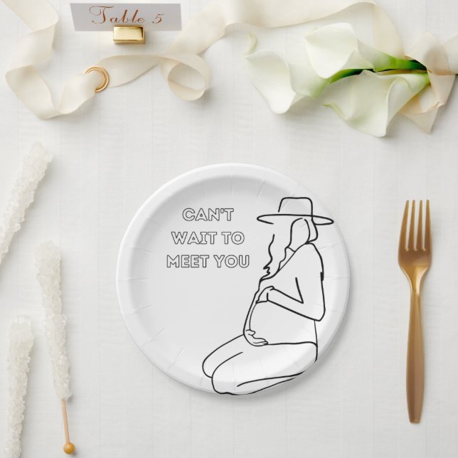 Babyshower Pappteller (Hochzeit)