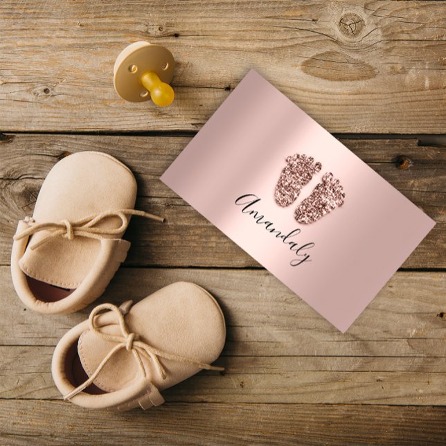 Babysitter Berufliche Kindertagesstätte Visitenkarte (Babysitter Nanny Professional Child Daycare Feet Business Card)