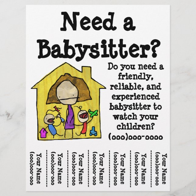 Babysitter-Flyer Flyer (Vorne)