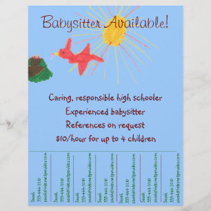 Babysitter Flyer - Sonnenschein Szene