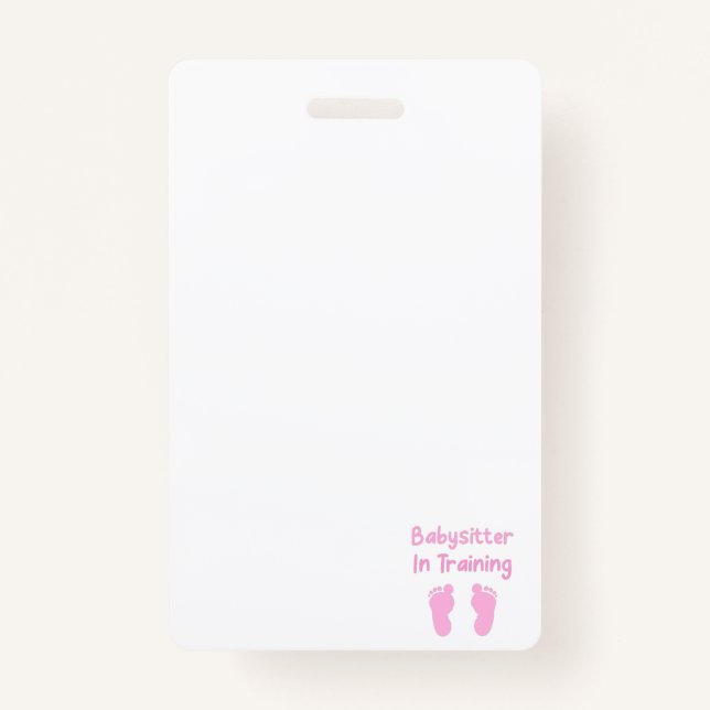 Babysitter in Ausbildung Ausweis (Vorderseite)