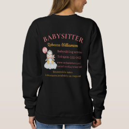 Babysitter-Niedlich-Pinguin-Geschäft Sweatshirt