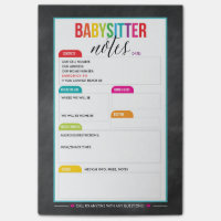 Babysitter-Post-Itanmerkungs-Notizblock für Eltern
