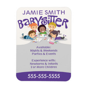 Babysitter-Visitenkarte-Magnet Magnet